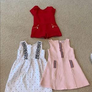 Lot of 3 Janie and Jack Dresses